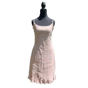 Elie Tahari Women's Pink Spaghetti Strap Dress - Size Small